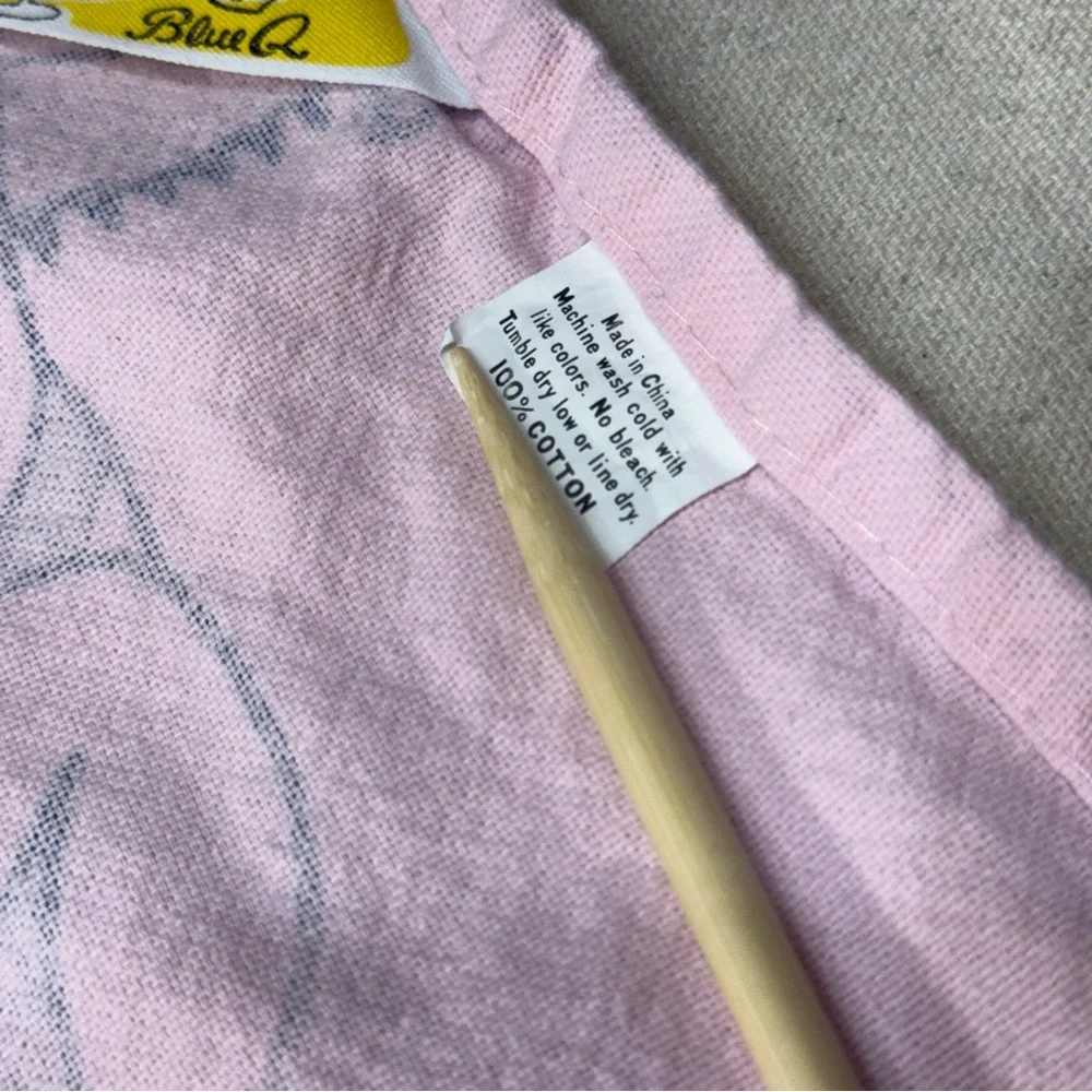 Blue Q pink towel